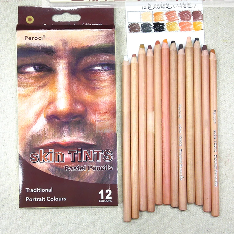 Профессиональные пастельные карандаши 12 шт./лот толстый карандаш из свинцового
