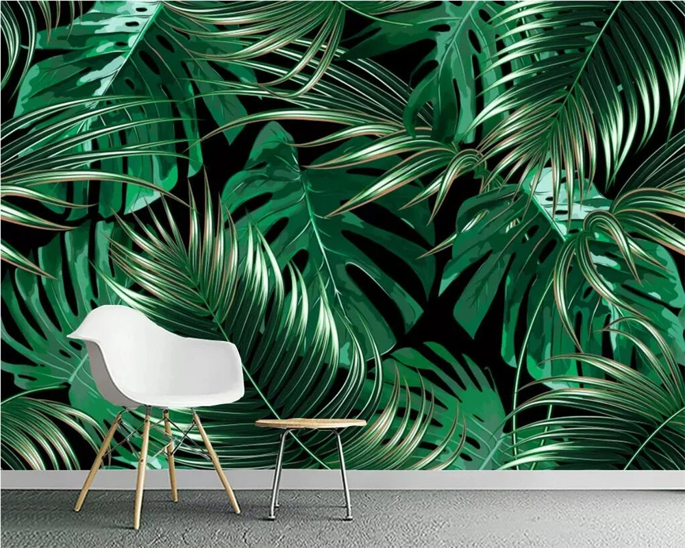 Customized Wallpaper European Tropical Rainforest Plant Palm Leaf Mural Living Room TV Background Wall Painting 3D Wallpaper
Customized Wallpaper European Tropical Rainforest Plant Palm Leaf Mural Living Room TV Background Wall Painting 3D Wallpaper