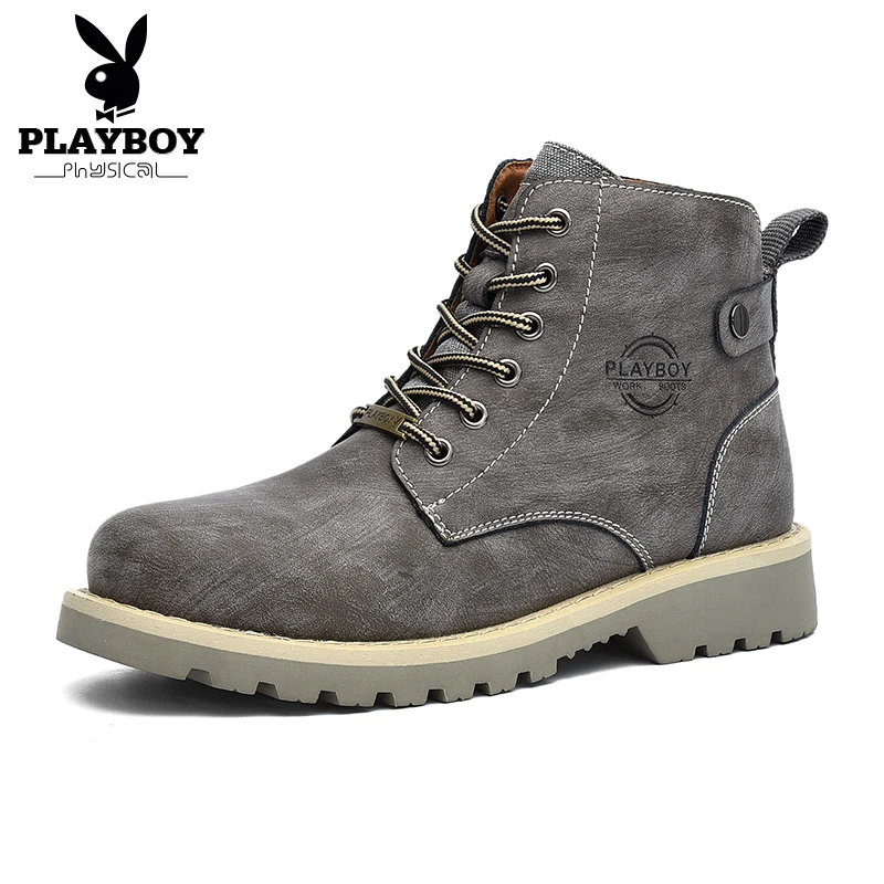 PLAYBOY New Men Winter Warm Boots Ankle Casual Shoes Lace-up Men's Fashion Plush Snow Boots Split Leather Warm Footwear DS87277
PLAYBOY New Men Winter Warm Boots Ankle Casual Shoes Lace-up Men's Fashion Plush Snow Boots Split Leather Warm Footwear DS87277