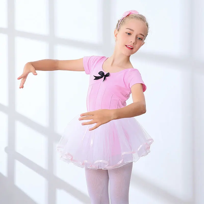 Женское балетное платье Детский костюм для балета розовое/фиолетовое боди