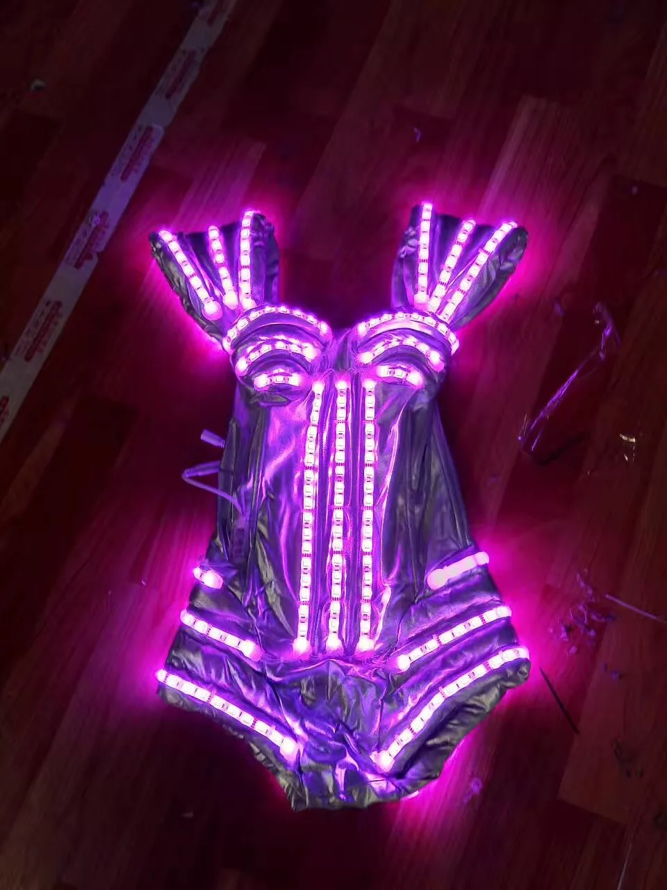 David Guetta RGB костюм робота из светодиодов/led бальный костюм/rgb Изменение Цвета