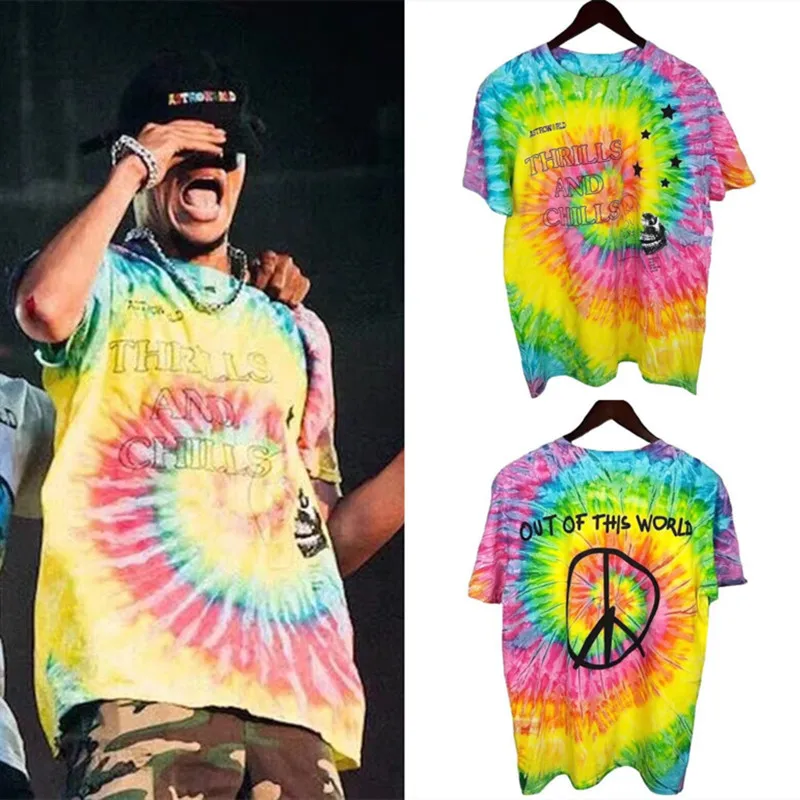 New Travis Scott Europe Tie Dye Astroworld Tee T Men Women 1:1 Best Quality Tie dyeing TRAVIS SCOTT t-shirts
New Travis Scott Europe Tie Dye Astroworld Tee T Men Women 1:1 Best Quality Tie dyeing TRAVIS SCOTT t-shirts