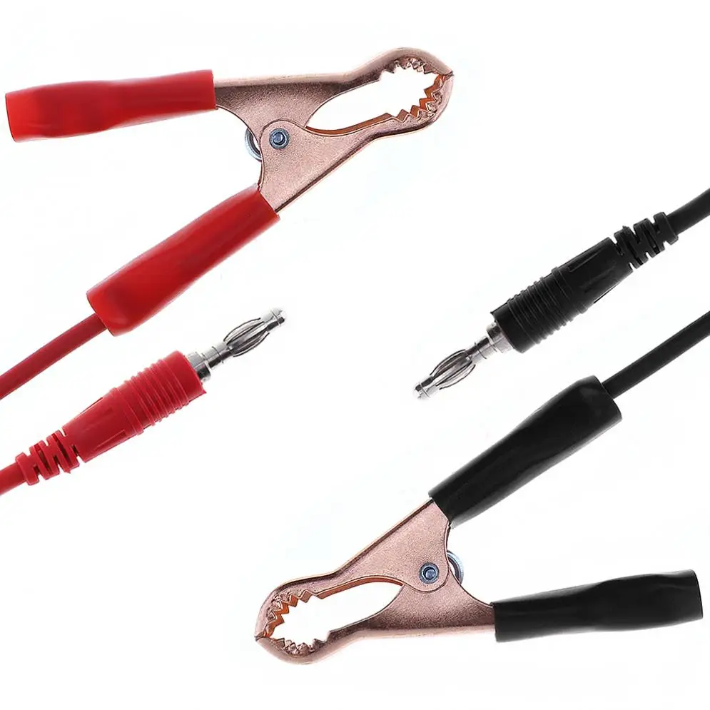 2pcs/lot Banana Plug Turn 80mm Alligator Clip Test Line with 4mm External Diameter and 18AWG Pure Copper Core Wire
2pcs/lot Banana Plug Turn 80mm Alligator Clip Test Line with 4mm External Diameter and 18AWG Pure Copper Core Wire