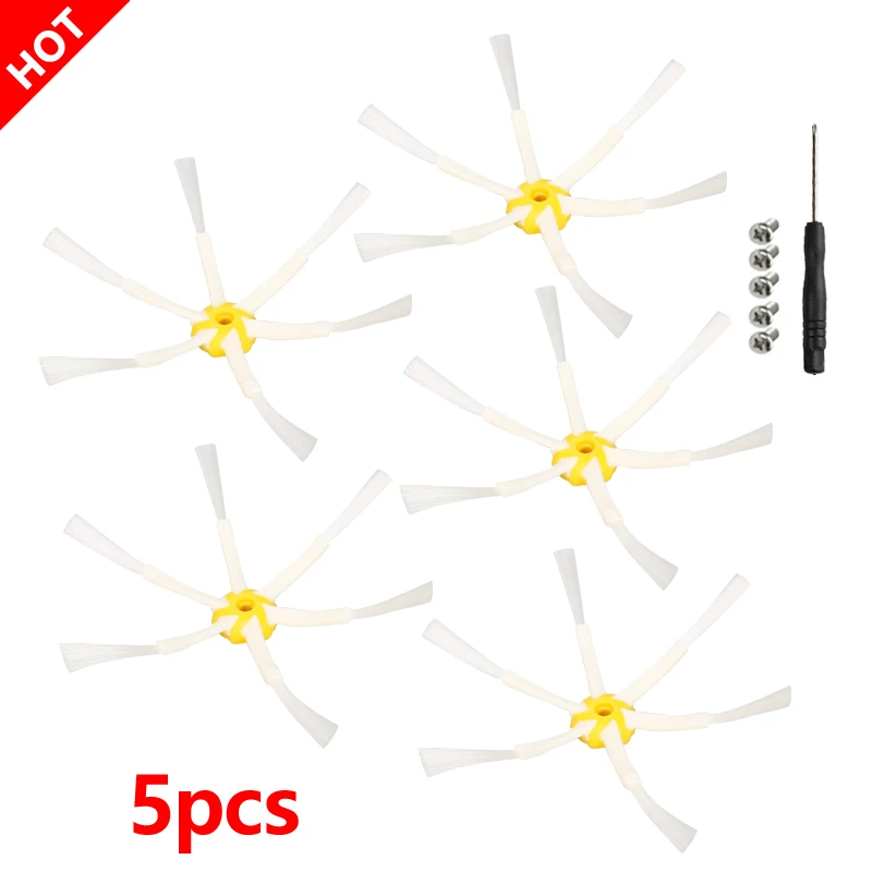 6-Arms Side Brush Brushes for iRobot Roomba 550 600 700 Series 550 560 620 630 650 660 770 780 Vacuum Cleaner Accessories Parts
6-Arms Side Brush Brushes for iRobot Roomba 550 600 700 Series 550 560 620 630 650 660 770 780 Vacuum Cleaner Accessories Parts