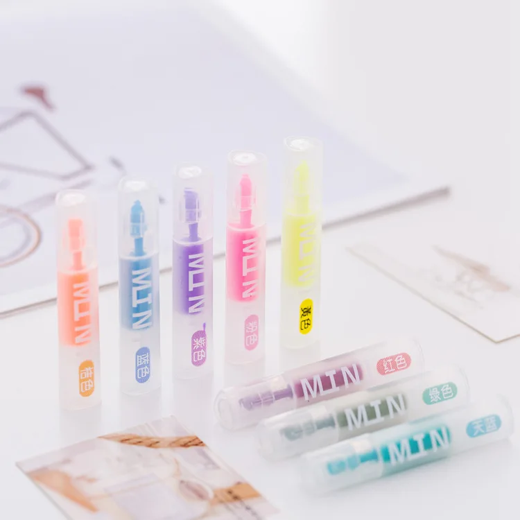 8 pcs/pack Mini Transparent Colorful Candy Color Highlighters Promotional Markers Gift Stationery
8 pcs/pack Mini Transparent Colorful Candy Color Highlighters Promotional Markers Gift Stationery
