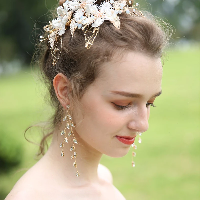 Jonnafe Fashion Handmade Gold Color Wedding Jewelry Bridal Drop Earrings Rhinestone Women Accessories
Jonnafe Fashion Handmade Gold Color Wedding Jewelry Bridal Drop Earrings Rhinestone Women Accessories