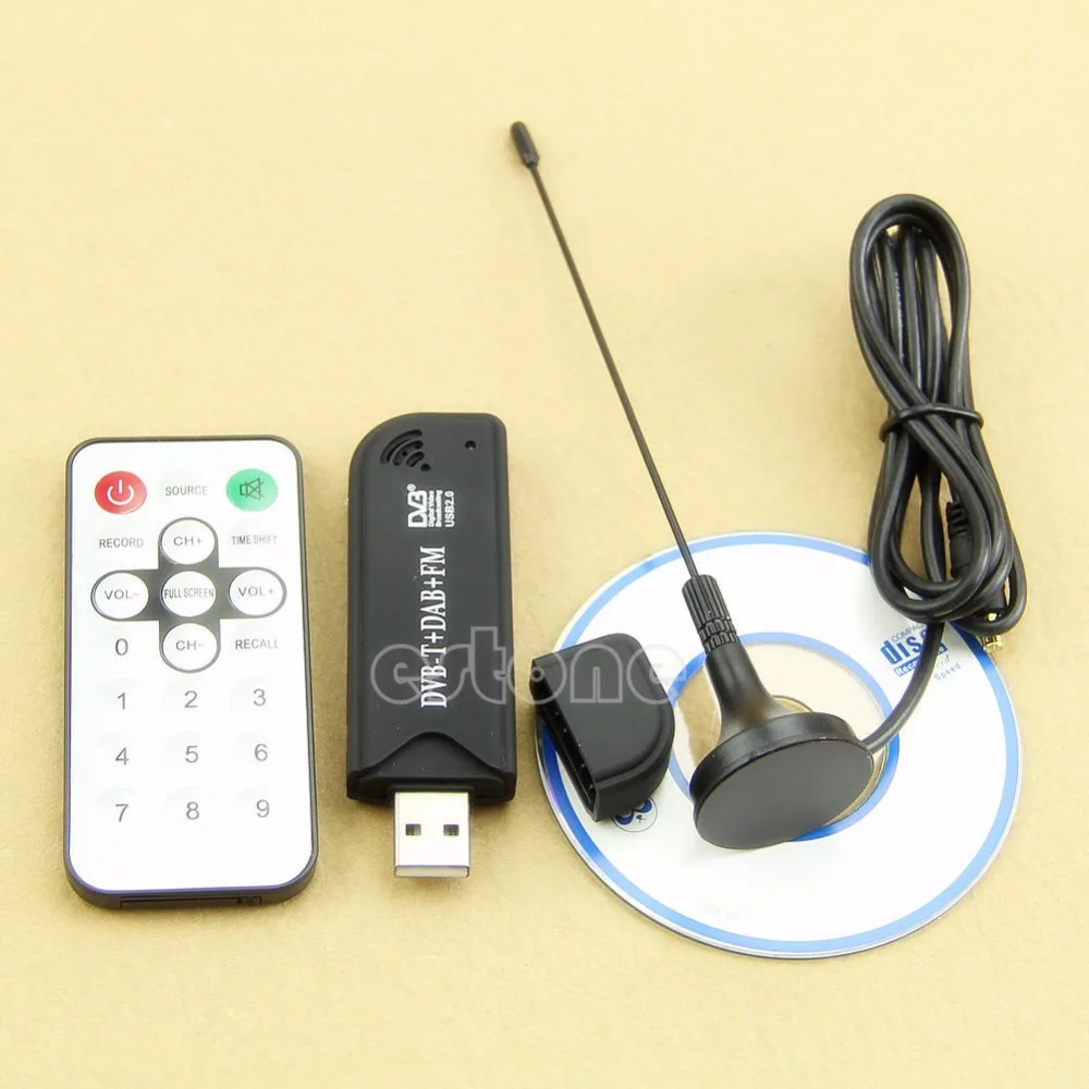 Горячая новинка RTL2832U + R820T USB2.0 цифровой DVB T SDR DAB FM HD ТВ тюнер приемник