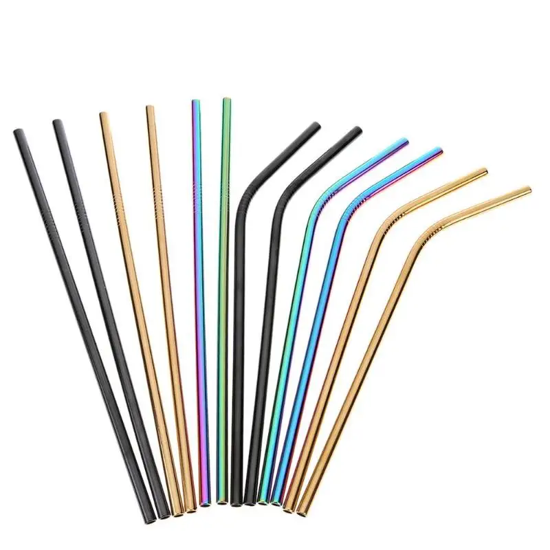 2pcs Reusable Stainless Steel Straw + 1Pc Cleaner Brush Gold Plating Metal Drinking Straws Barware Wedding Party Drinking Straw
2pcs Reusable Stainless Steel Straw + 1Pc Cleaner Brush Gold Plating Metal Drinking Straws Barware Wedding Party Drinking Straw