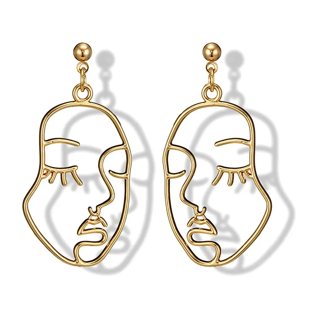 Abstract Hollow Out Face Dangle Earrings Unique Design Girls Statement Long Drop Earrings Jewelry Earrings boucles d'oreilles#3
Abstract Hollow Out Face Dangle Earrings Unique Design Girls Statement Long Drop Earrings Jewelry Earrings boucles d'oreilles#3