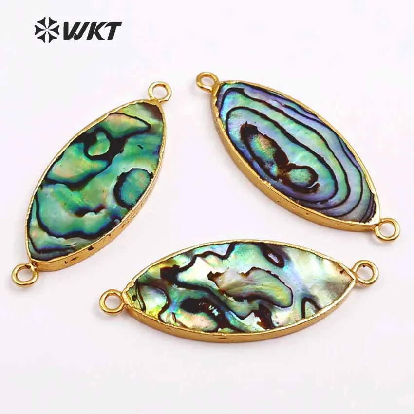 WT-JP036 wholesale natural abalone shell connectors double hook natural color connectors with gold color metal plated
WT-JP036 wholesale natural abalone shell connectors double hook natural color connectors with gold color metal plated