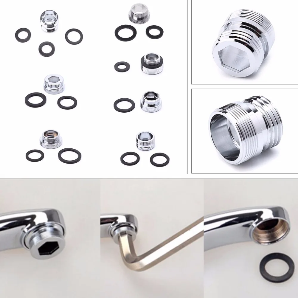 Solid Metal Adaptor Outside Thread Water Saving Kitchen Faucet Tap Aerator Connector
Solid Metal Adaptor Outside Thread Water Saving Kitchen Faucet Tap Aerator Connector