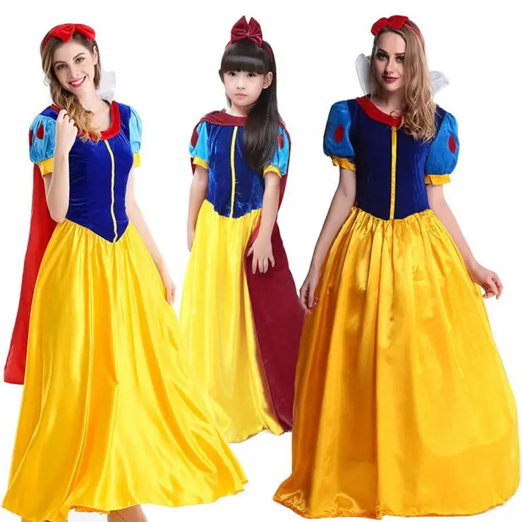Noble Princess Snow White Halloween Costumes Dirndl Cotton For Adult Children Jeu De Role Beautiful Gothic Dress Uniform T1088
Noble Princess Snow White Halloween Costumes Dirndl Cotton For Adult Children Jeu De Role Beautiful Gothic Dress Uniform T1088