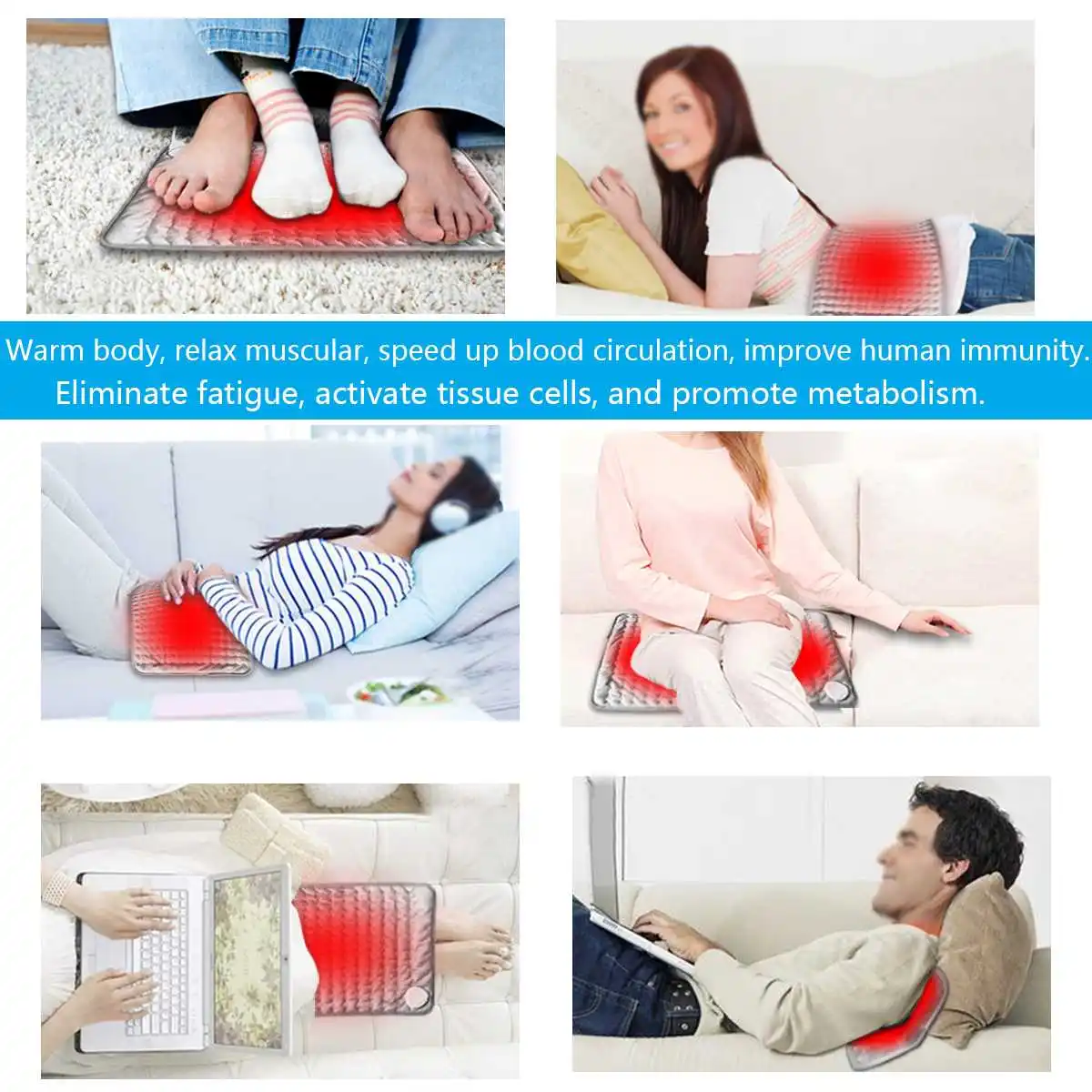 75W 60x30cm Physiotherapy Heating Pad Electric Heating Blanket 6 Level Temperature Dimming Damp Dry Heat Therapy Neck Abdomen
75W 60x30cm Physiotherapy Heating Pad Electric Heating Blanket 6 Level Temperature Dimming Damp Dry Heat Therapy Neck Abdomen