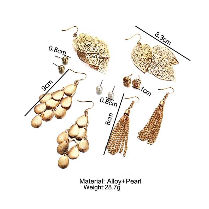 CHENFAN fashion earrings for womens 2019 earrings 6 pcs set pearl set hollow leaves woven fashion jewelry drop earrings jewelry
CHENFAN fashion earrings for womens 2019 earrings 6 pcs set pearl set hollow leaves woven fashion jewelry drop earrings jewelry