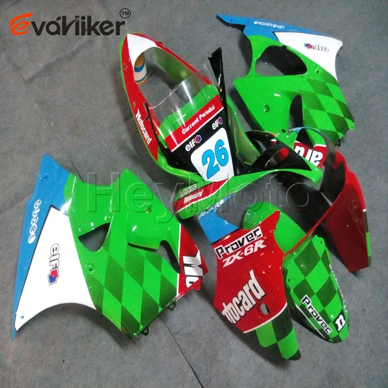 ABS motor fairing for ZX6R 2000 2001 red green black 2002 ZZR600 2005 2006 2007 2008 motorcycle bodywork kit Injection mold H2
ABS motor fairing for ZX6R 2000 2001 red green black 2002 ZZR600 2005 2006 2007 2008 motorcycle bodywork kit Injection mold H2