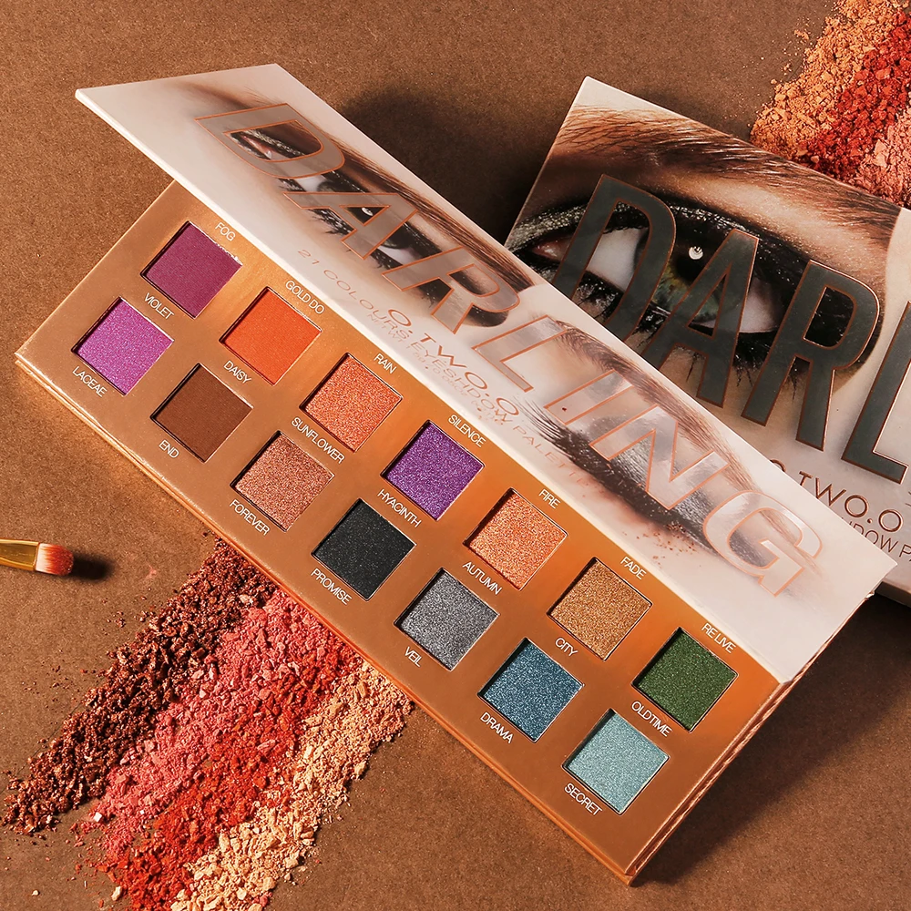 O.TWO.O Eyeshadow Palletes 21 Colors Ultra Fine Powder Pigmented Shadows Glitter Diamond Shimmer Makeup Eye Shadow Palette
O.TWO.O Eyeshadow Palletes 21 Colors Ultra Fine Powder Pigmented Shadows Glitter Diamond Shimmer Makeup Eye Shadow Palette
