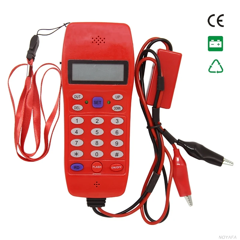 NOYAFA NF 866 кабель телефонной линии проверка тестером телефон DTMF идентификатор