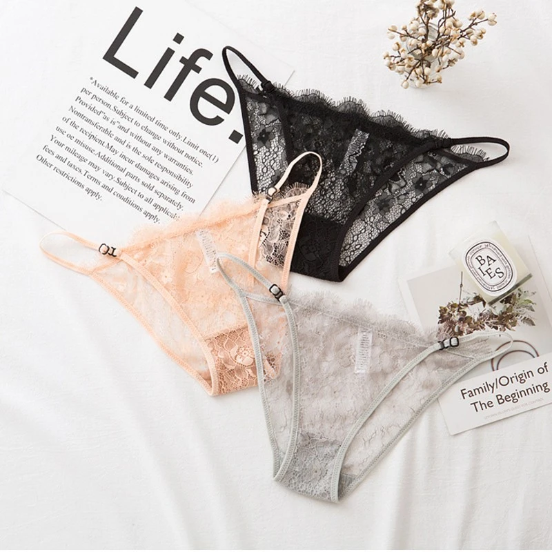 Women Eyelash Lace Panties French Style Ultra Thin Hollow Out Pantie Women Low Rise Underwear Women Sexy Transparent Lingerie
Women Eyelash Lace Panties French Style Ultra Thin Hollow Out Pantie Women Low Rise Underwear Women Sexy Transparent Lingerie