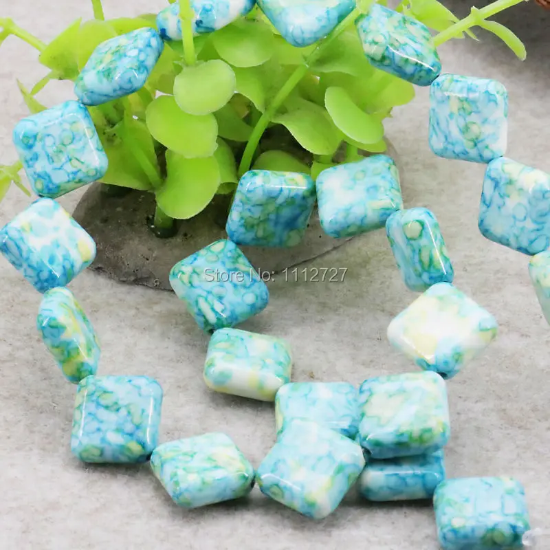 14mm Hot Sale Riverstone Rain Flower Rainbow Stone Gem Diagonal Square Loose DIY Beads Crafts Women Jewelry making Accessories
14mm Hot Sale Riverstone Rain Flower Rainbow Stone Gem Diagonal Square Loose DIY Beads Crafts Women Jewelry making Accessories