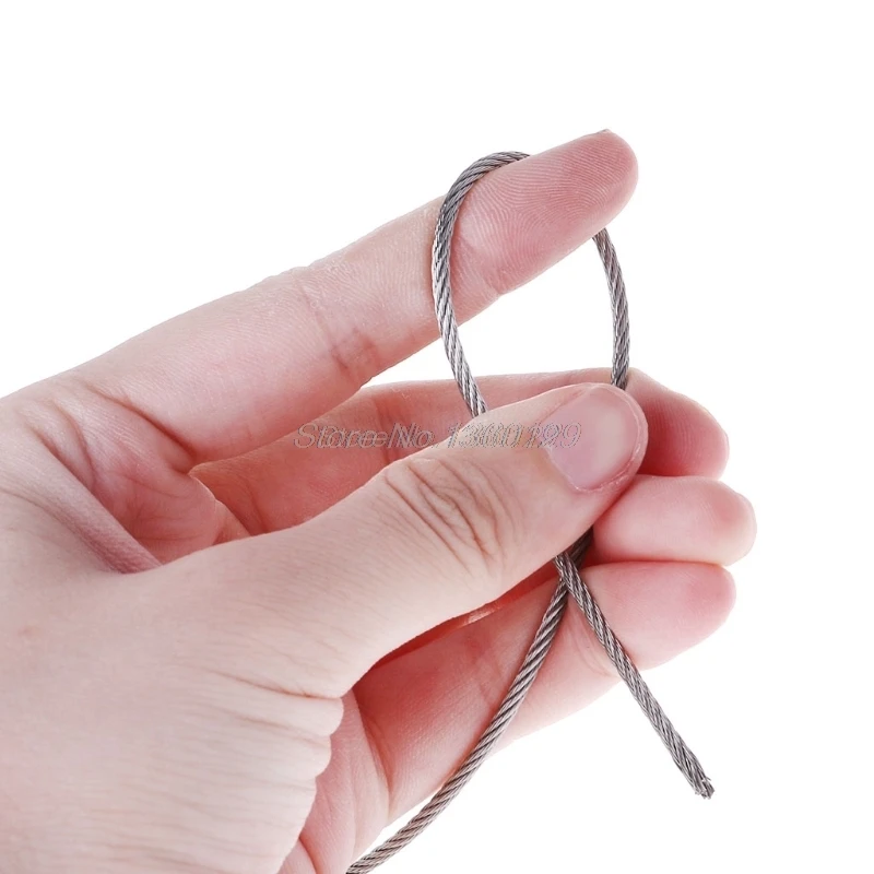 New 5m 304 Stainless Steel Wire Rope Soft Fishing Lifting Cable 7*7 Clothesline Wholesale&DropShip
New 5m 304 Stainless Steel Wire Rope Soft Fishing Lifting Cable 7*7 Clothesline Wholesale&DropShip