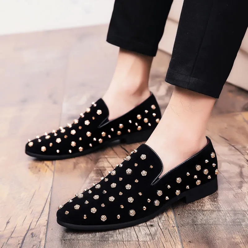 QASDUO Men Casual Shoes Fashion Slip-On Business Banquet Oxfords Sexy Rivet Flats Formal Dress Wedding Shoes Handmade Loafers
QASDUO Men Casual Shoes Fashion Slip-On Business Banquet Oxfords Sexy Rivet Flats Formal Dress Wedding Shoes Handmade Loafers