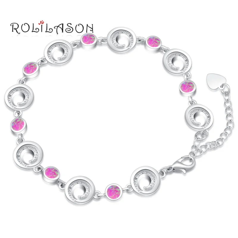 ROLILASON alibaba-express Pink Created Fire Opal 925 Silver Stamped Charm Bracelets Women snap jewelry pulseras OBs084
ROLILASON alibaba-express Pink Created Fire Opal 925 Silver Stamped Charm Bracelets Women snap jewelry pulseras OBs084