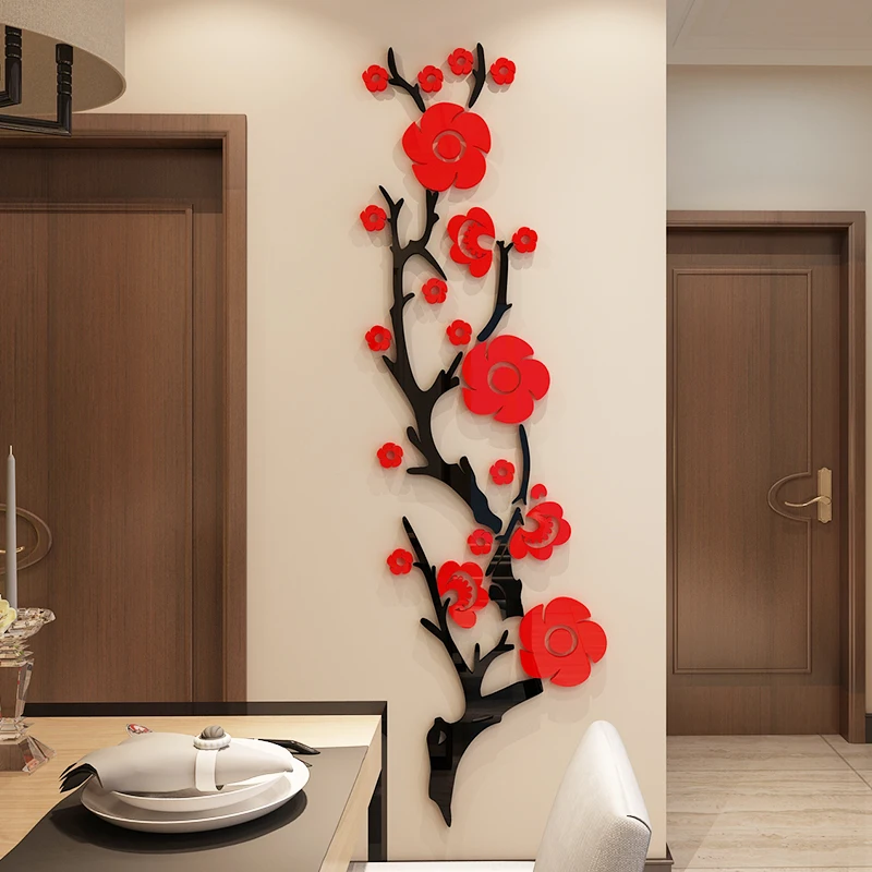 Classical style removable plum blossom acrylic DIY wall sticker 3D Living room hotel KTV bar cinema decoration Wall Sticker
Classical style removable plum blossom acrylic DIY wall sticker 3D Living room hotel KTV bar cinema decoration Wall Sticker