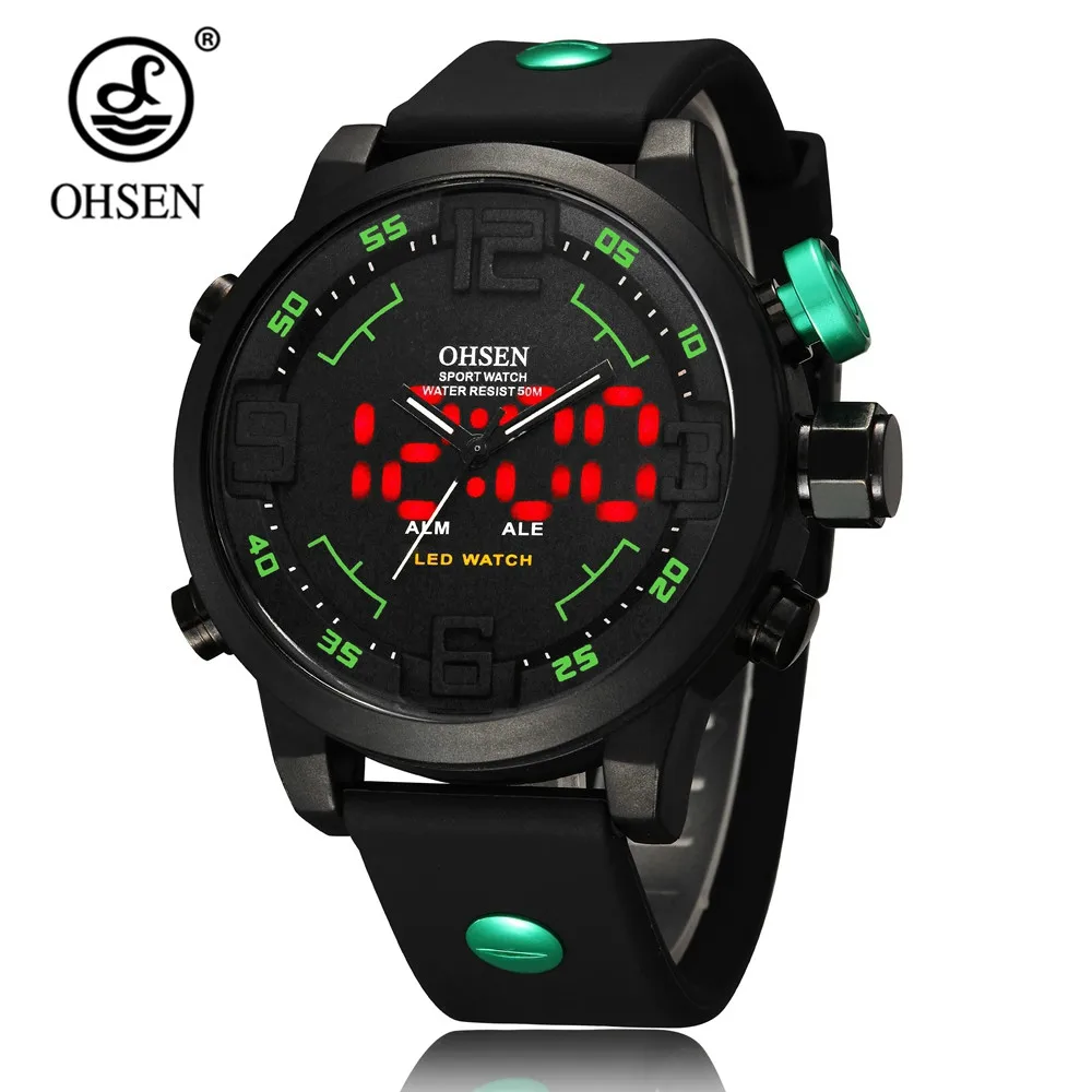 OHSEN Цифровые кварцевые мужские ЖК-часы, мужские часы 50 м, часы для плавания с резиновой лентой, модные повседневные зеленые военные наручные ...
OHSEN Цифровые кварцевые мужские ЖК-часы, мужские часы 50 м, часы для плавания с резиновой лентой, модные повседневные зеленые военные наручные ...