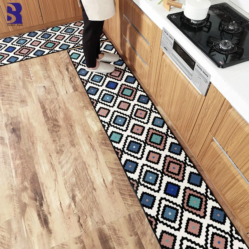 SunnyRain 1-Piece Geometric Kitchen Rug Area Rug For Kitchen Slip Resistant Bathroom Rugs
SunnyRain 1-Piece Geometric Kitchen Rug Area Rug For Kitchen Slip Resistant Bathroom Rugs