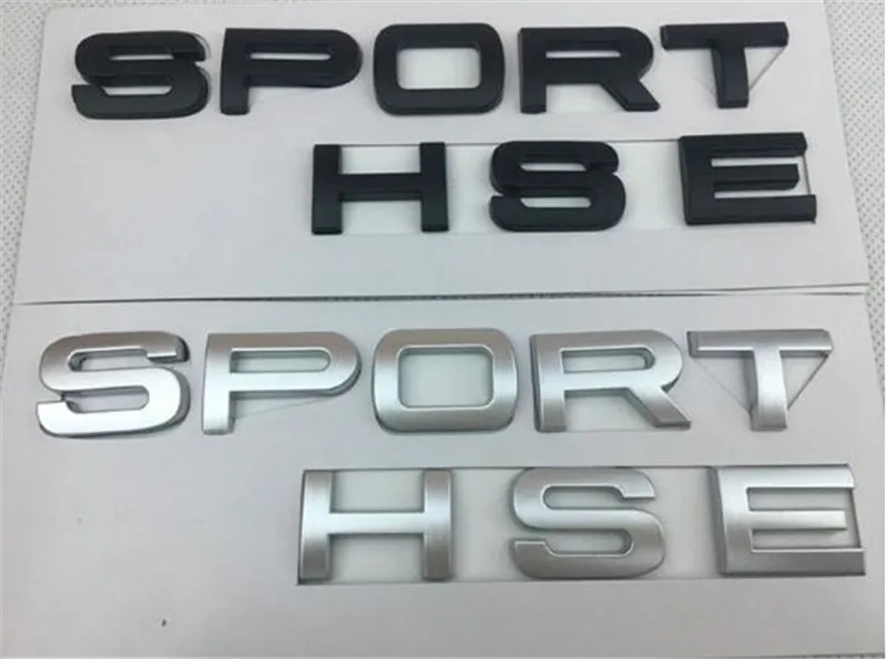 10pcs New Car Styling Good Quality Black Silver SPORT HSE SPORTHSE Rear Boot Gloss Matt Silver Black Auto Badge Emblem Sticker
10pcs New Car Styling Good Quality Black Silver SPORT HSE SPORTHSE Rear Boot Gloss Matt Silver Black Auto Badge Emblem Sticker