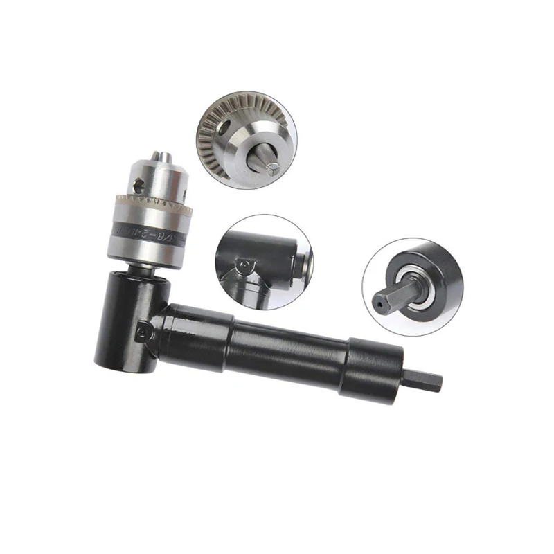 Cordless Right Angle Drill Adapter Chuck Attachment Bit Key 90 Degree With 3/8" Keyed Chuck Driving Power Electric Tool
Cordless Right Angle Drill Adapter Chuck Attachment Bit Key 90 Degree With 3/8" Keyed Chuck Driving Power Electric Tool