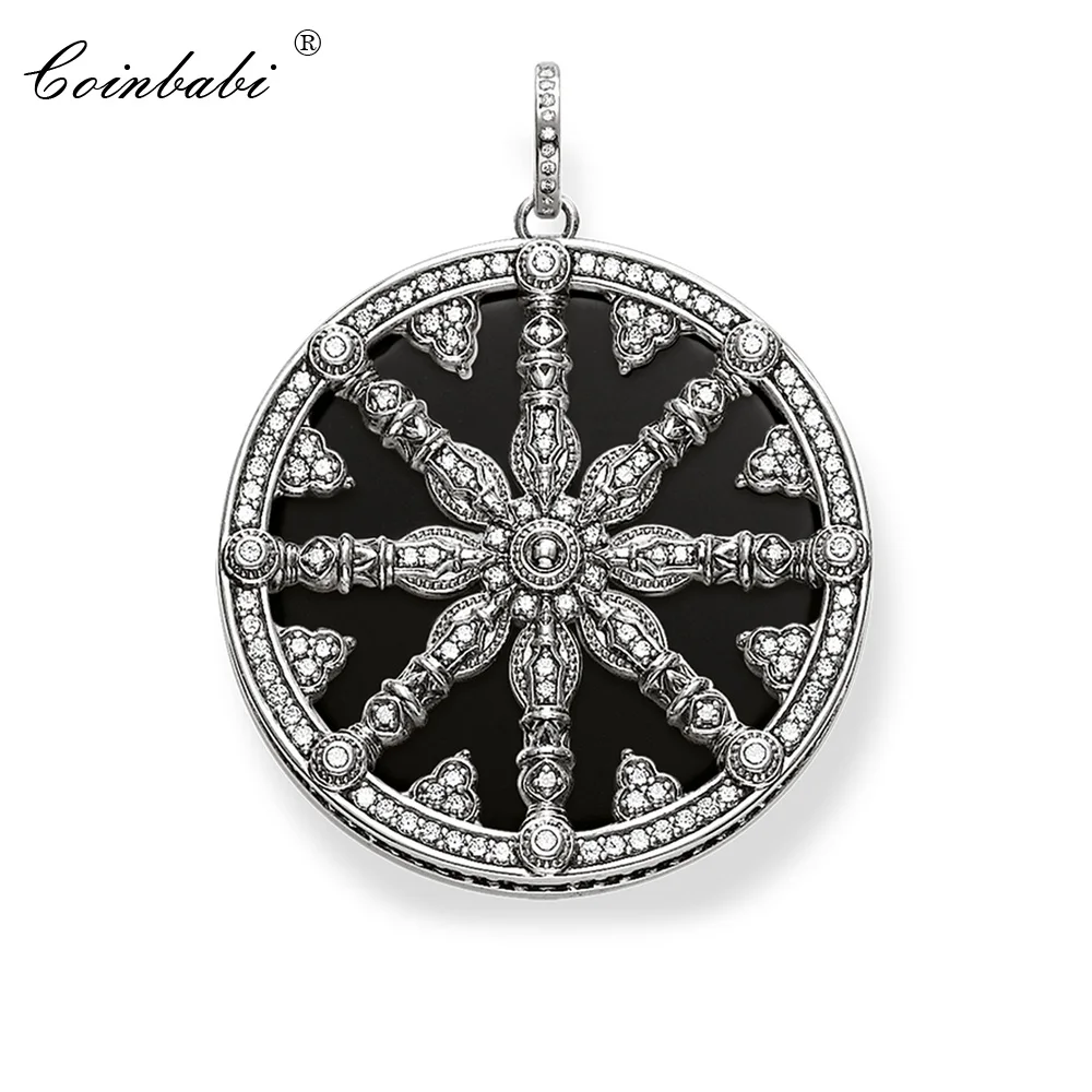 Pendant Black Crystal Wheel 925 Sterling Silver For Women Men Fashion Karma Jewelry Gift Europe Punk Pendant Fit Necklace
Pendant Black Crystal Wheel 925 Sterling Silver For Women Men Fashion Karma Jewelry Gift Europe Punk Pendant Fit Necklace