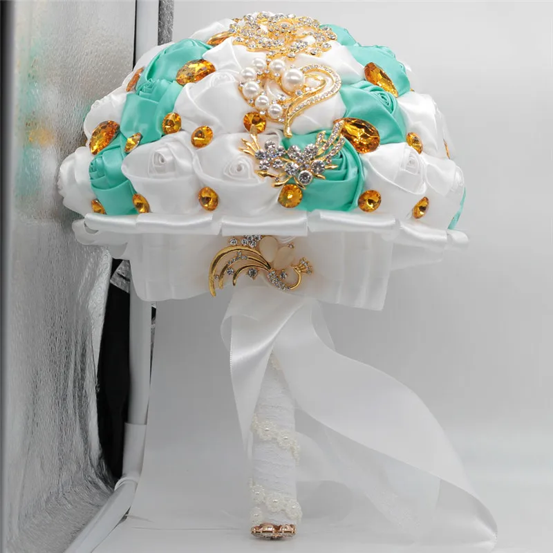 2019 Newest Tiffany Wedding Bouquet Gold Crystal Bride bridesmaid Wedding Flower Artificial Rose Wedding Gift New Arrival
2019 Newest Tiffany Wedding Bouquet Gold Crystal Bride bridesmaid Wedding Flower Artificial Rose Wedding Gift New Arrival