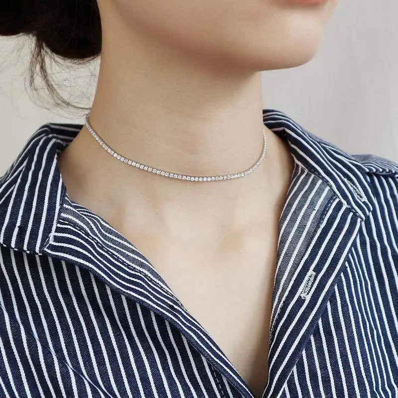 50cm Full Moissanite Necklace Solid 18K Yellow GoldDEF Color 17ctw 3mm EF Moissanite Diamond Tennis Necklace For Women
50cm Full Moissanite Necklace Solid 18K Yellow GoldDEF Color 17ctw 3mm EF Moissanite Diamond Tennis Necklace For Women