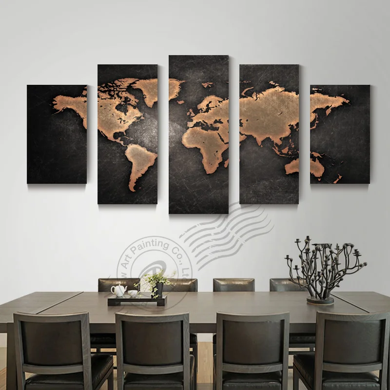 5 Panel Modern Abstract World Map Atlas Canvas Painting Wall Art Pictures For Living Room Home Cuadros Decoracion Unframed
5 Panel Modern Abstract World Map Atlas Canvas Painting Wall Art Pictures For Living Room Home Cuadros Decoracion Unframed