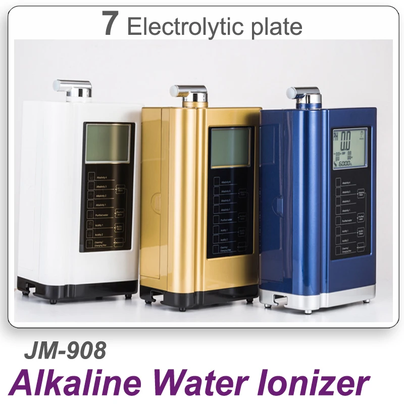 7 пластин бытовой ионизатор щелочной воды JM 908 воды|ionized alkaline water|ionizer waterionized water |