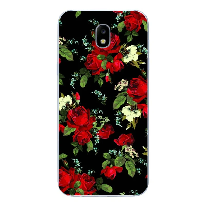 Мягкий чехол для Samsung galaxy J3 2017 с рисунком Минни Маус цветочный телефона силикон |