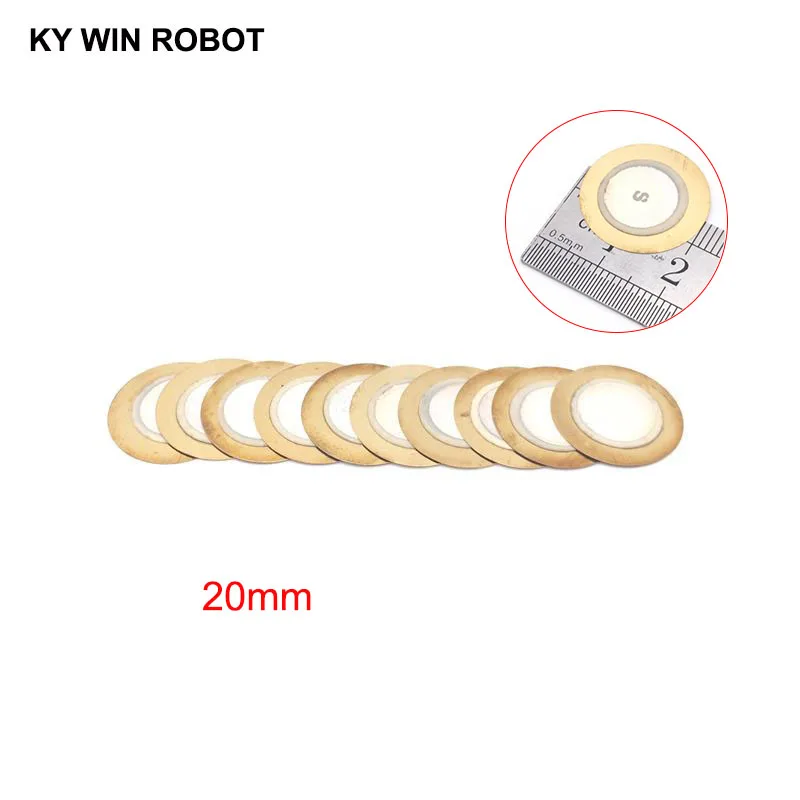 10 Pcs Piezoelectric Piezo Ceramic Wafer Plate Buzzer Loudspeaker Dia 20mm For Arduino Diy Electro
10 Pcs Piezoelectric Piezo Ceramic Wafer Plate Buzzer Loudspeaker Dia 20mm For Arduino Diy Electro