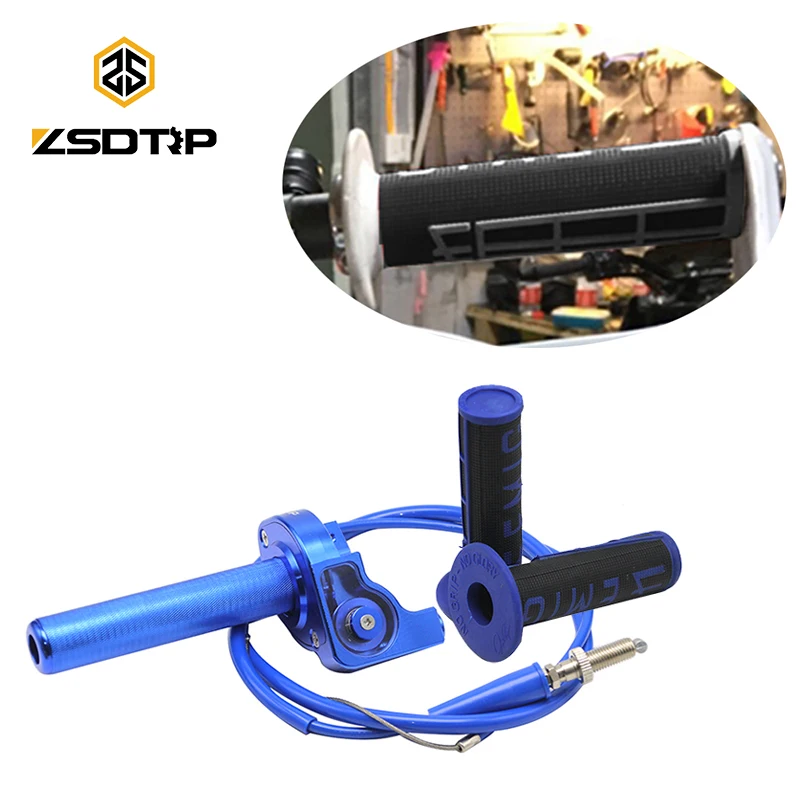ZSDTRP Motorcycle Twist Throttle Accelerator Handle Grip Cable Set for Quad Pit Dirt 50-250cc XR50 70 CRF50 70 7/8" Handlebars
ZSDTRP Motorcycle Twist Throttle Accelerator Handle Grip Cable Set for Quad Pit Dirt 50-250cc XR50 70 CRF50 70 7/8" Handlebars