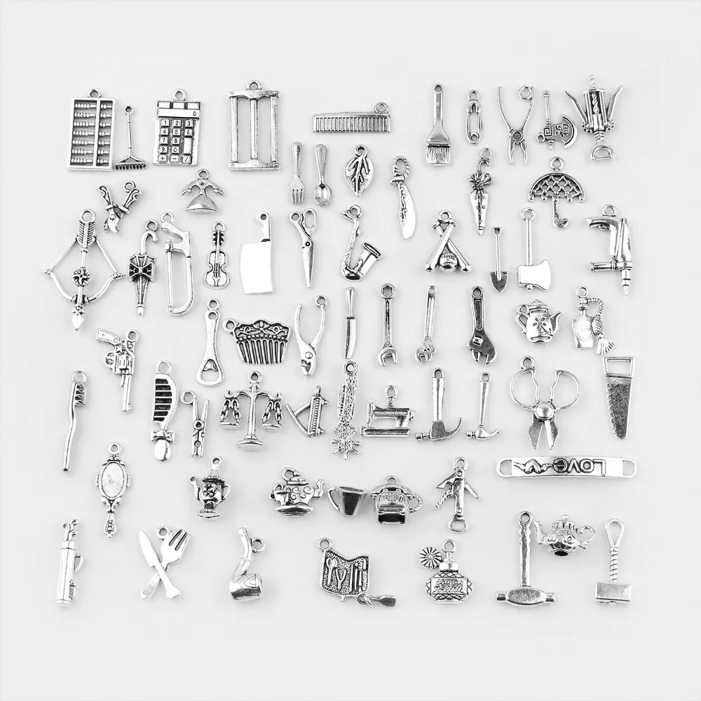 65 Mixed Kitchen Tool Spacer Beads Antique Silver Plated Beads Pendant Charm for Jewelry Making Bracelet Jewelry Accessories
65 Mixed Kitchen Tool Spacer Beads Antique Silver Plated Beads Pendant Charm for Jewelry Making Bracelet Jewelry Accessories