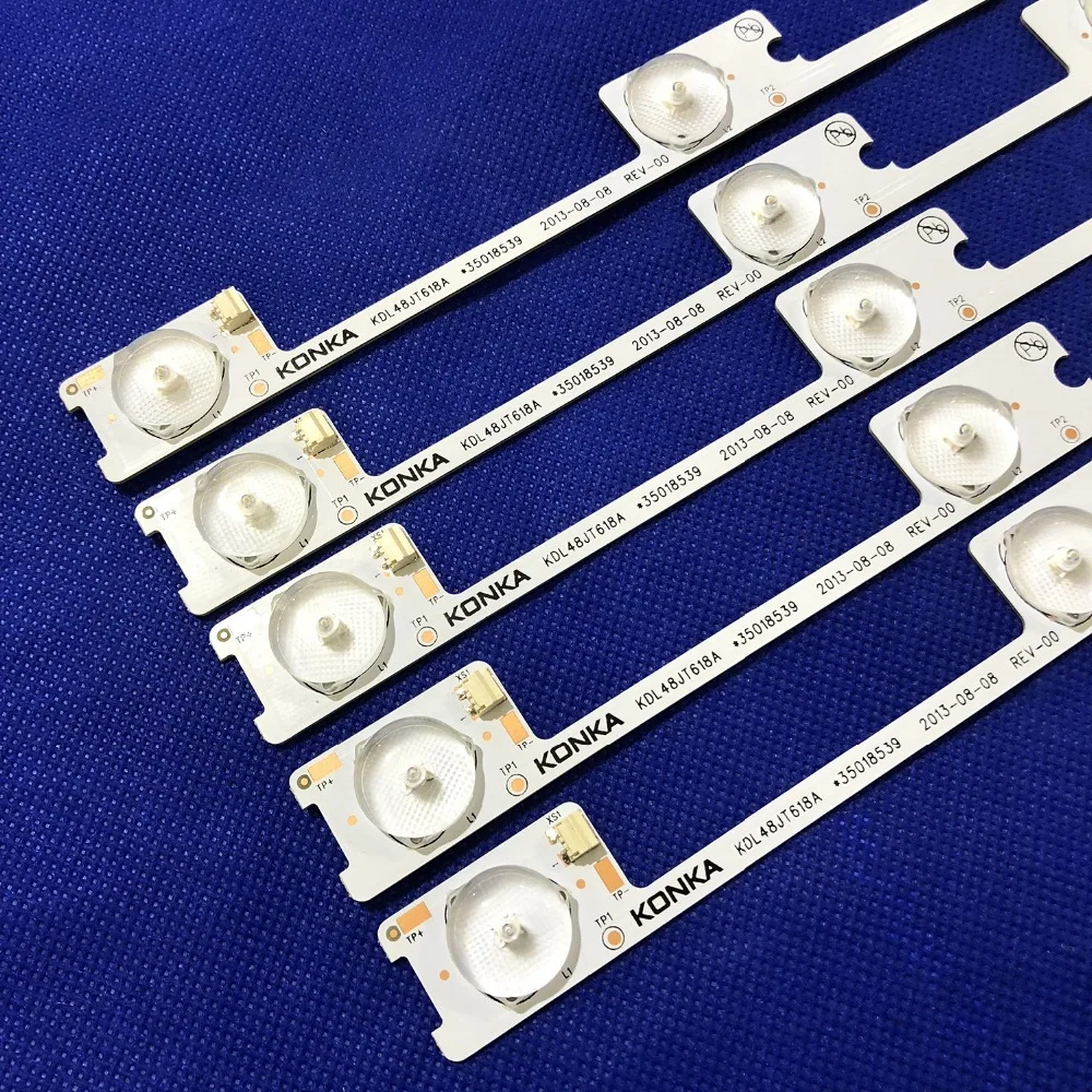 10pcs x 6v LED Bar TV Backlight Strips for Konka KDL48JT618A 258YTK Panel 35018539 6-LEDs 442mm 48'' TV Backlit
10pcs x 6v LED Bar TV Backlight Strips for Konka KDL48JT618A 258YTK Panel 35018539 6-LEDs 442mm 48'' TV Backlit