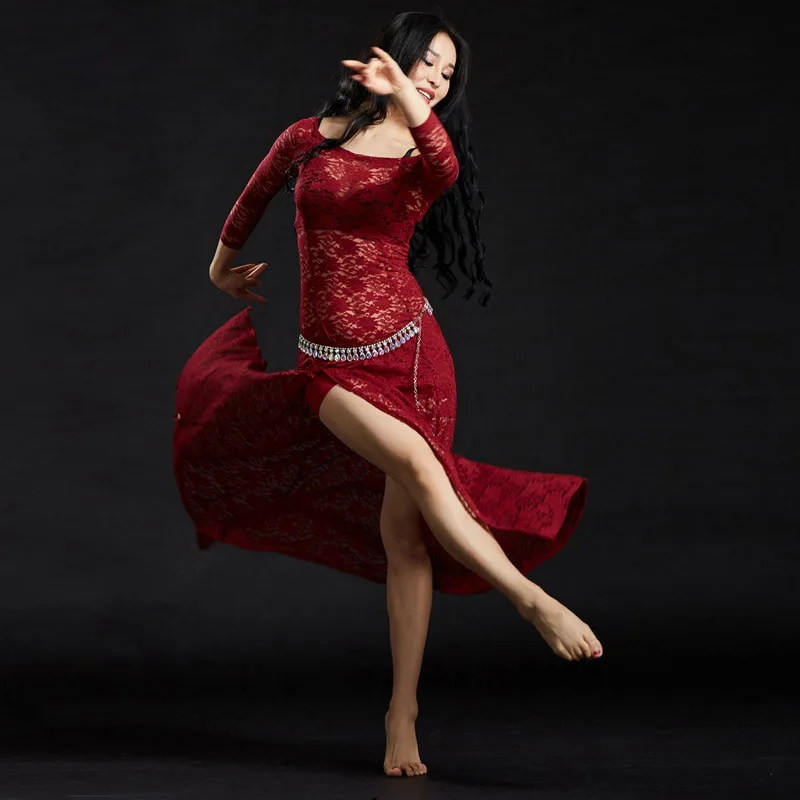 DJGRSTER New Irregular lace Sexy Belly dance clothes 2pcs set for women/female, gypsy Practice dress costume performance wear
DJGRSTER New Irregular lace Sexy Belly dance clothes 2pcs set for women/female, gypsy Practice dress costume performance wear