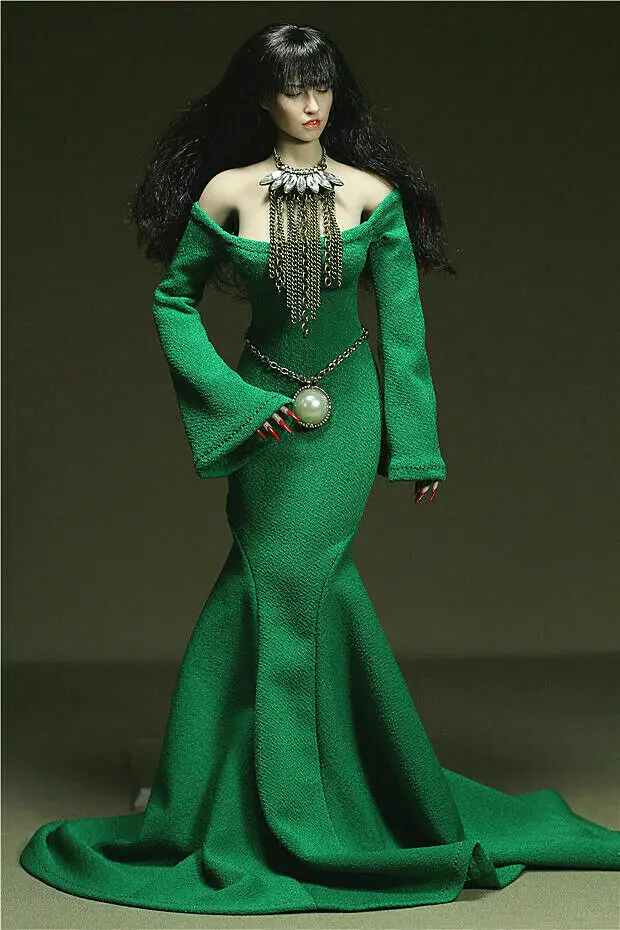 1/6 Sexy Female Figure Accessories Clothes Green Long Battle Dress Belt Clothing Model toys For 12" Big Bust Action Figure
1/6 Sexy Female Figure Accessories Clothes Green Long Battle Dress Belt Clothing Model toys For 12" Big Bust Action Figure