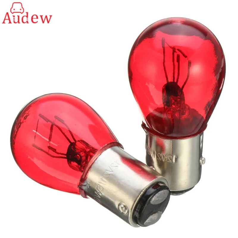 

2Pcs BAW15D Red Brake Stop Tail Light Car Bulb 567 12V 21/5W Turn Signals Warning Lights For GM/Ford/SAAB