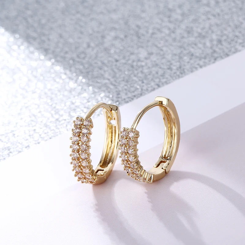 FYM Fashion Brand 3 Colors Round Shape Cubic Zirconia Hoop Earrings Earrings Jewelry Gift For Women Party
FYM Fashion Brand 3 Colors Round Shape Cubic Zirconia Hoop Earrings Earrings Jewelry Gift For Women Party