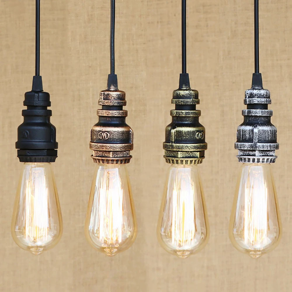 industrial Iron water Pipe steam punk Vintage pendant lamp 4 style Lof cord E27 led lights for personalized bar restaurant cafe
industrial Iron water Pipe steam punk Vintage pendant lamp 4 style Lof cord E27 led lights for personalized bar restaurant cafe