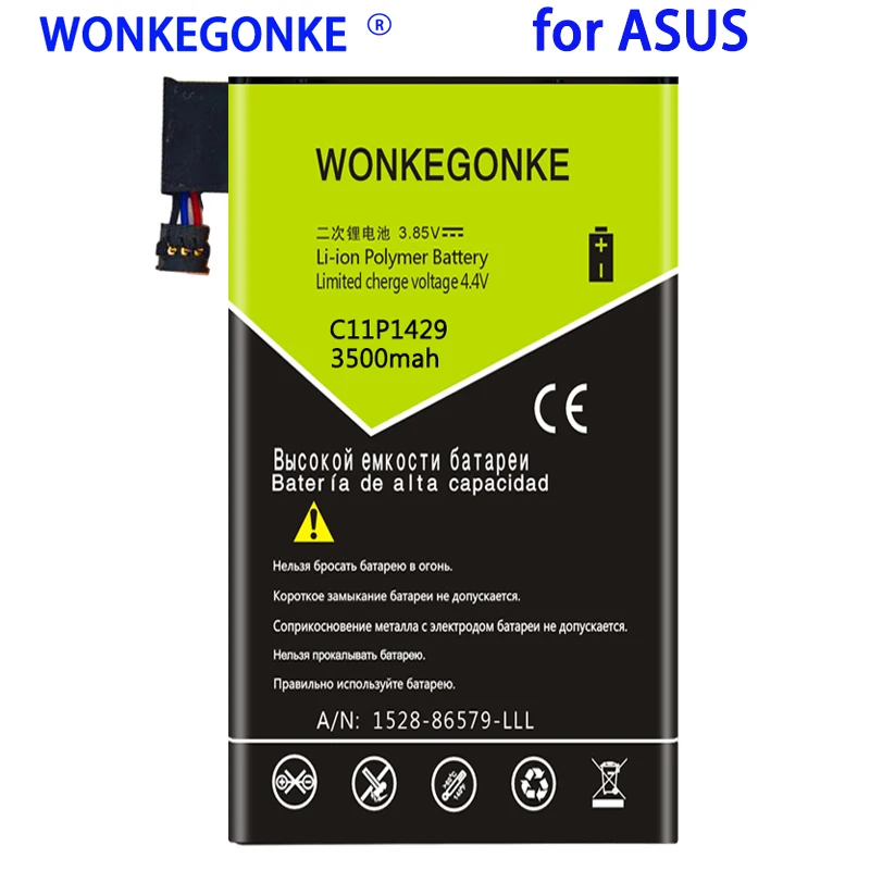 WONKEGONKE 3500mah C11P1429 Battery For ASUS ZENPAD C 7.0 c7.0 Z170MG Z710CG Z710C P01Z Batteries Bateria
WONKEGONKE 3500mah C11P1429 Battery For ASUS ZENPAD C 7.0 c7.0 Z170MG Z710CG Z710C P01Z Batteries Bateria