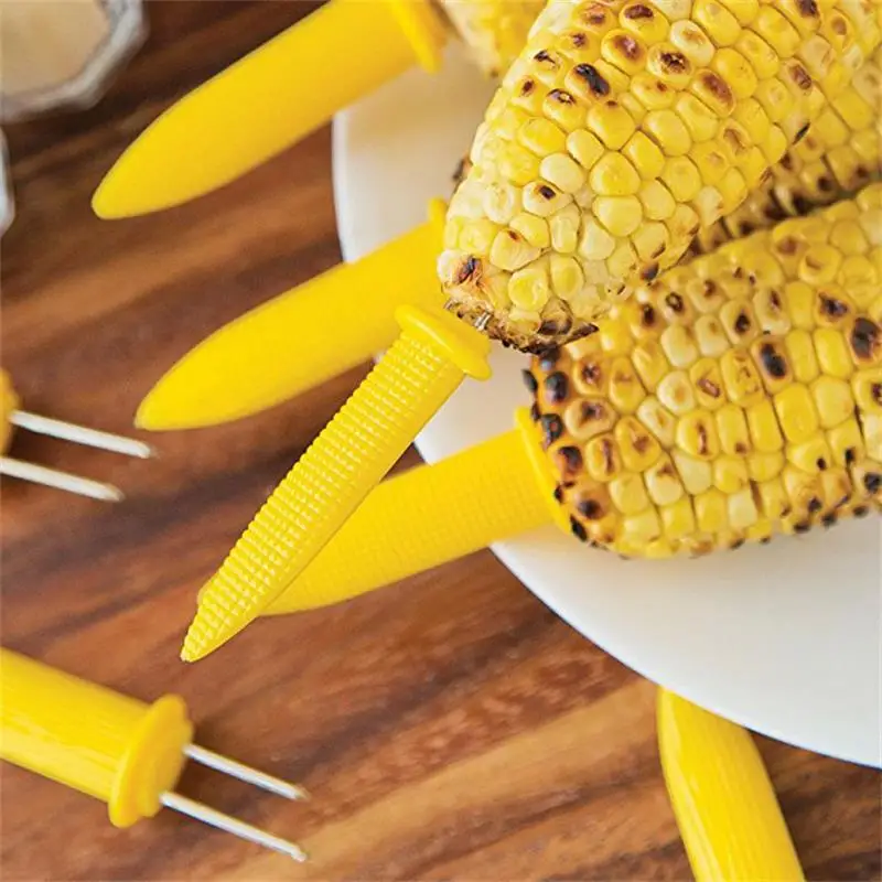 12 шт. огромный Набор держателей для мяса из нержавеющей стали|corn holder|bbq corncorn fork |