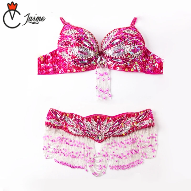 Stage & Dance Wear Professional Oriental Dance Costumes for women 2pcs Set Sequined Beaded Belly Dance Suit Bra and Belt Womans
Stage & Dance Wear Professional Oriental Dance Costumes for women 2pcs Set Sequined Beaded Belly Dance Suit Bra and Belt Womans