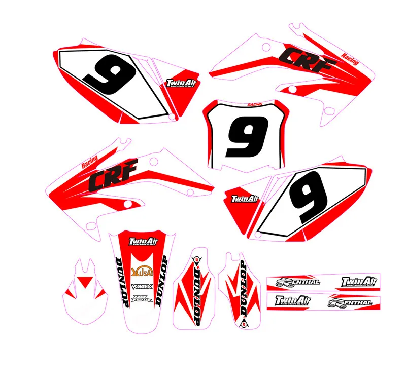 CRF250R CRF250 2008 2009 Customized personal Number Gloss Team GRAPHICS&BACKGROUNDS DECAL STICKER for Honda CRF 250R CRF 250 R
CRF250R CRF250 2008 2009 Customized personal Number Gloss Team GRAPHICS&BACKGROUNDS DECAL STICKER for Honda CRF 250R CRF 250 R